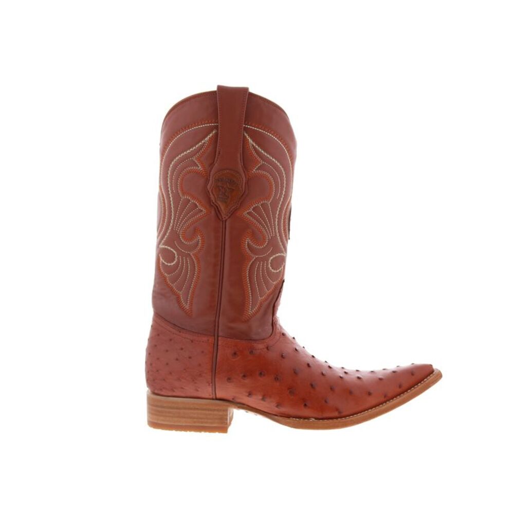 Los Altos Mens Ostrich Boots XXX-Toe Brown Boots (NWT)